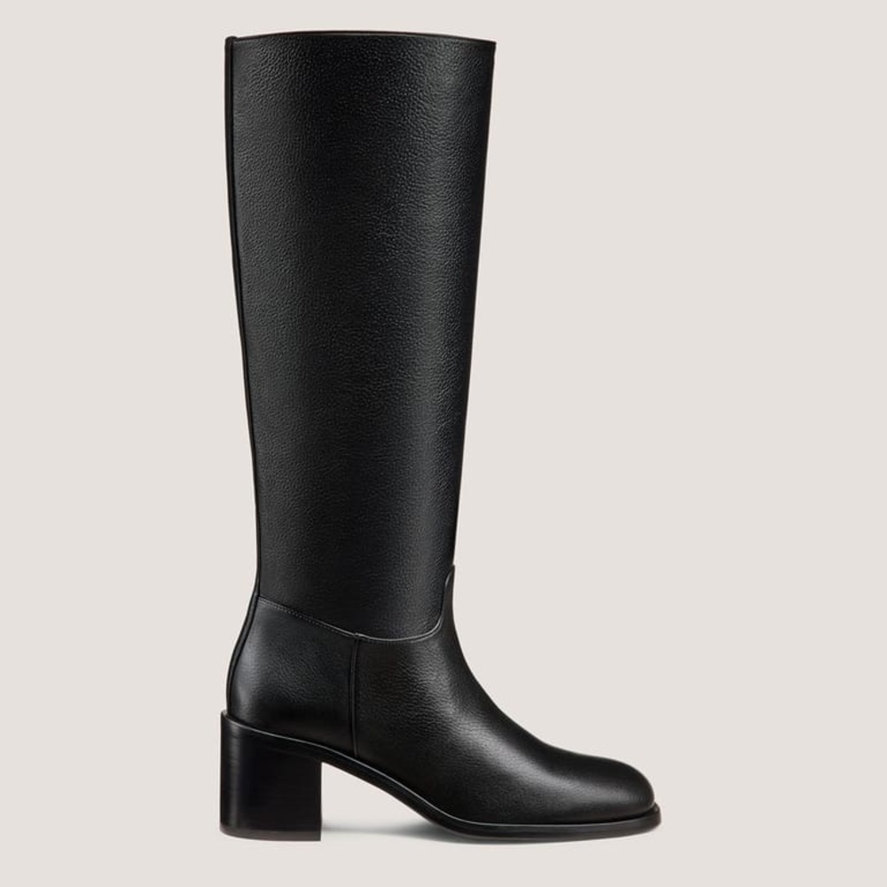 Stuart Weitzman Finn Knee High Black Heel Boot